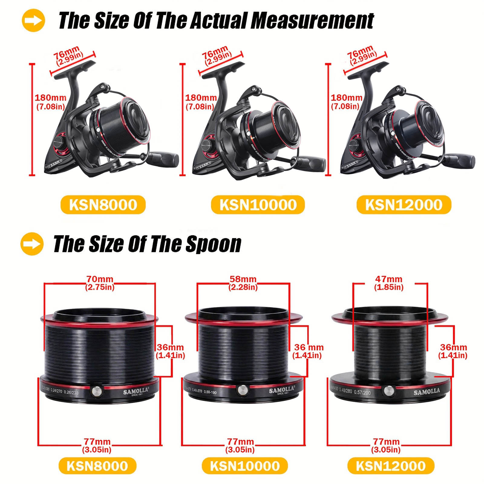 CAZULO Long Cast Spinning Reel - đánh giá và giá Reel Drag Knob
