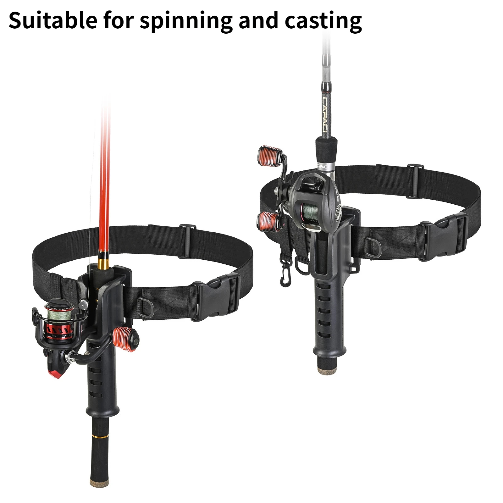 Hanging Fishing Waist Belt Rod - đánh giá và giá Spinning Reel