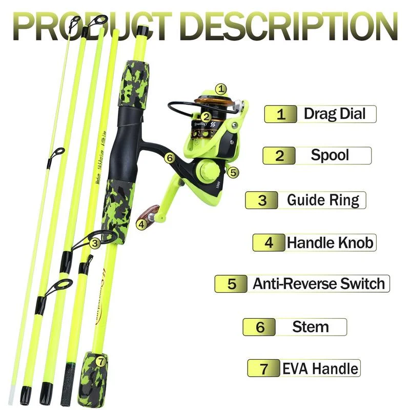 Sougayilang Portable 5 Section - đánh giá và giá Conventional Reel